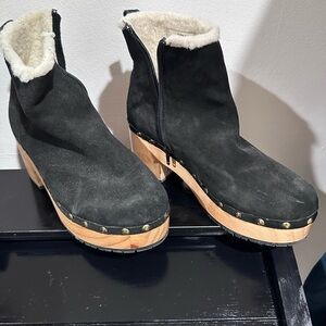 Free People Suede Boot Clogs